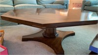 7 Sided Wood Coffee Table 42x15.5”