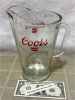 Vintage Coors Banquet beer glass advertising