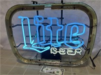 Vintage Lite beer neon advertising sign measures
