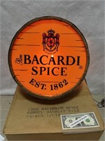NOS Bacardi Rum lighted advertising sign measures