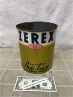 Vintage DuPont Zerex antifreeze one gallon tin