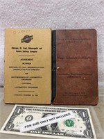 Vintage Railroad time schedule booklets Chicago