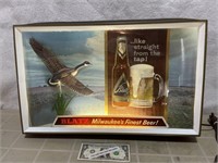 Vintage Blatz beer 3D  lighted advertising sign