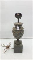Vintage Brass Lamp Greek Figural Scene