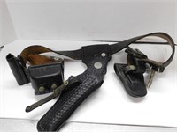P777- Leather gun Holster, Belt, Mag Holder & More