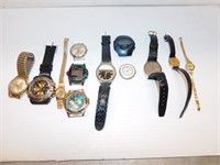 P748- 12 Various Wristwatches, Some Are Parts