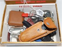 P748- Cigar Box Full Of "Junk Drawer" Items.