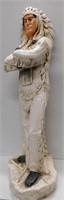 P702- 30" Tall Ceramic Indian Figurene