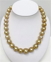 14-16 mm South Sea Golden Pearl Necklace
