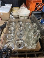 Schlitz malt liquor glass set