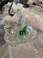 Crystal Candy Dish and Pieces