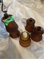 4 Ambers Hobnail Candle Votive