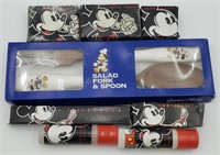 Vintage Mickey Mouse Fork & Spoon, Soap, S