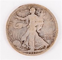 Coin 1917-S (Rev) Walking Liberty Half Dollar, F