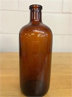 1920s Brown Amber Glass Medicine Apothecary 500 ML