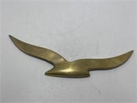 Small seagull made of brass wall decoration