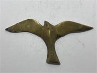 Small swallow made of brass wall decoration