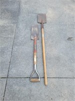 2 Landscaping shovels