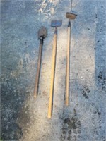 3 assorted lawn tools