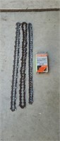 4 assorted chainsaw chain (the Stihl 16-in is