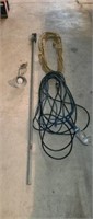 Trouble light, extension cord, clamp light,