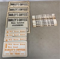 lot of 40+ Barley's Coffees Ads
