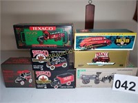 TEXACO TOY TRUCKS BANKS WITH BOXES