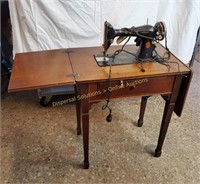 Singer Sewing Machine Built In Table