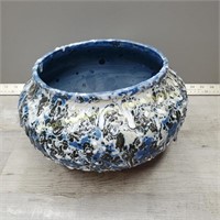 Molten Lave Glaze Planter Pot