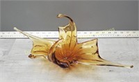 Amber Art Glass Bowl - Chalet-Like