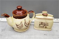 Home Sweet Home - teapot & napkin holder