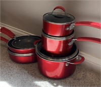 6 PIECE FOOD NETWORK PAN SET WITH 4 LIDS