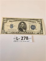 1934-D $5 Silver Certificate VF