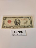 1928-G $2 Bill Large Two
