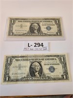 1957 / 1957 A $1 Silver Certificates