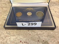 Rare Coin Set / 2 cent, 3 cent, large cent
