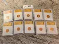 Graded Proof Cameo Lincoln Mermorial Cents