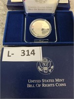 1993 Bill of Rights Silver Proof