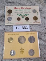 Merry Christmas Coins/ Vatican Pope Coin Set