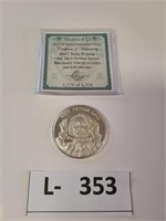 2017 Hillary Clinton Prison 1oz. .999 silver
