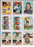81) Mixed 1970s-'80s Baseball Cards w/ HOFers