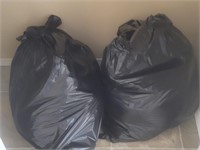 2 garbage bags women's clothing