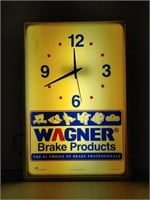 Wagner Brakes lighted clock