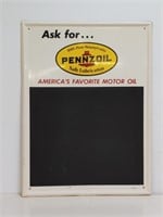 SST Pennzoil menu board sign