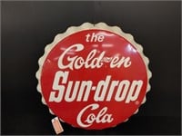 SST Sun-drop Golden Girl Cola bottle cap sign