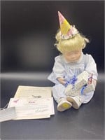 VTG Danbury Mint, " Tricia" Birthday Doll w/ COA