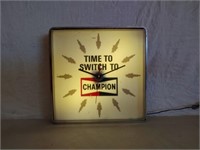 Champion lighted clock