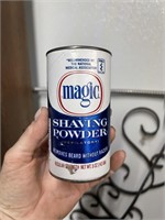 Vintage Shaving Powder Canister / Cute Decor