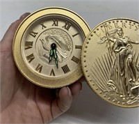 COOL Mid Century Coin Alarm Clock