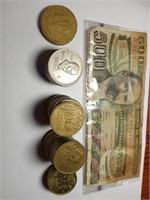8900 Mexican Pesos (about $450 US) large coins